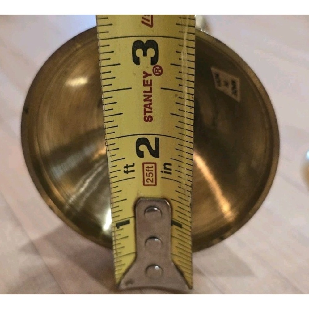 VTG Set Brass Taper Candlestick Holders Tassel Rope Mantel Cottagecore Timeless - Picture 12 of 13